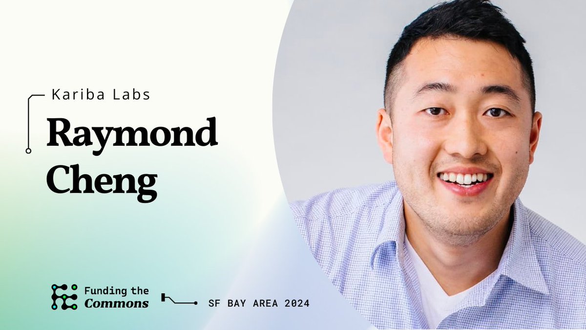 Funding The Commons (@fundingcommons) on Twitter photo What are the different ways digital innovation can drive public goods funding? πΈπ
Join <a href="/RaymondCheng00/">raymondcheng.net</a> (Kariba Labs) at #FtCBerkeley to explore techβs role in evaluating and advancing open source contributions.
π Register for April 13-14, SF: lu.ma/FtCSF2024 What are the different ways digital innovation can drive public goods funding? πΈπ
Join <a href="/RaymondCheng00/">raymondcheng.net</a> (Kariba Labs) at #FtCBerkeley to explore techβs role in evaluating and advancing open source contributions.
π Register for April 13-14, SF: lu.ma/FtCSF2024