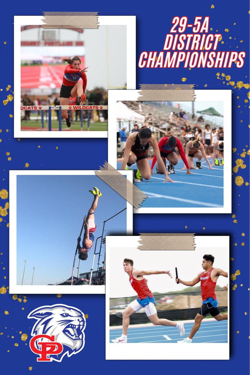 Good luck to our Track & Field athletes competing in the District 29-5A Meet at Cabaniss today‼️ #goCatsgo 🔴💨🔵