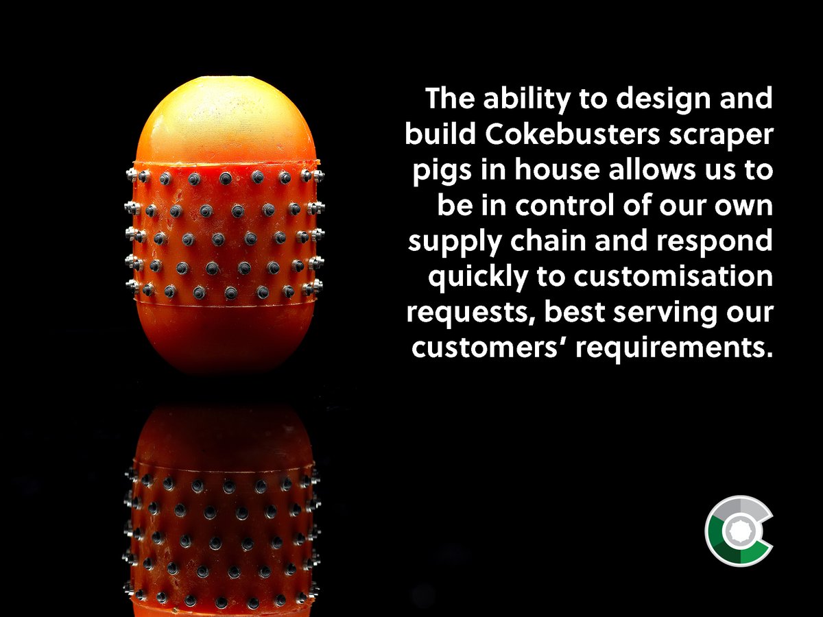 CokebustersLtd's tweet photo. Controlled by our experienced team of operators, Cokebusters' #mechanicalcleaning pigs have been shown to cut through coke and scale with a unique combination of speed and efficiency, saving our industry customers precious time and money. https://t.co/VliymFHxOS