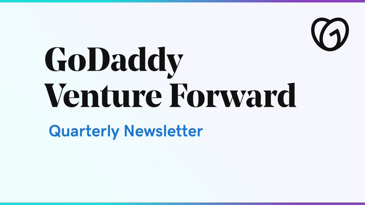 mialtdnet's tweet photo. Go Daddy Venture Forward Quarterly Newsletter #tech #technews #hosting #business #businessnews

https://t.co/K90aPXwCj9 https://t.co/sIye8nFY8a