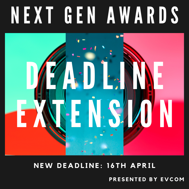 Due to popular demand we are extending the deadline for our awards: The FOCUS Award, The FOCUS 15-18 Award & The Realise Award. If you're an up & coming filmmaker or events organiser looking for mentorship & opportunities in the industry, apply now! More: evcomindustryawards.com