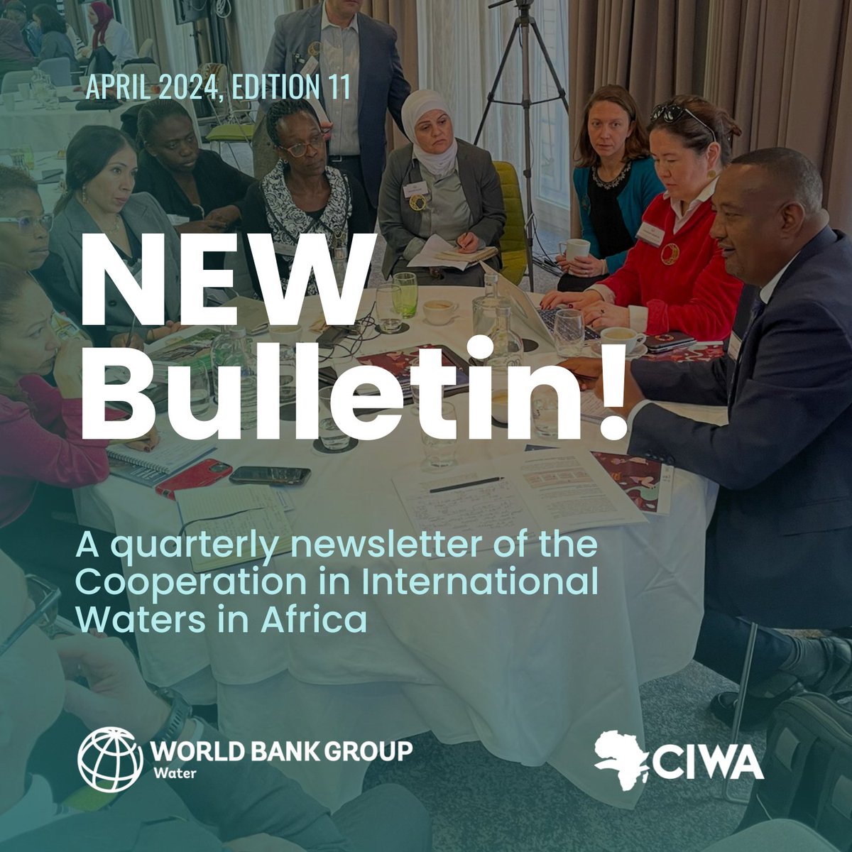 Check out the NEW edition of the @‌CIWAprogram quarterly #bulletin 📰📢 Look back on our recent work & key events as we continue to support #GenderEquality, #peace & #diplomacy in #transboundary #African waters Read our full bulletin for more! 👉🏿 wrld.bg/RS6h50R5UVe