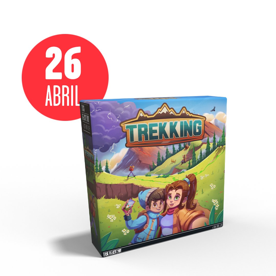 Preparad las botas de montaña porque el 26 de abril ¡nos vamos de excursión con Trekking! ⛰️ Nuestro primer euro familiar llegará a las tiendas a final de mes, una semana antes a las tiendas YOUPLAY. 😱 👧🏻 +10 años 👥 1 - 4 ⏳ 45 minutos 🧠 Eurogame, estrategia