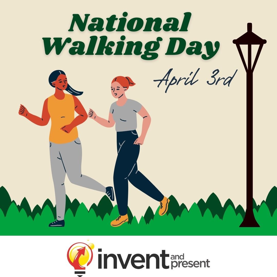 inventpresent's tweet photo. 🚶♀️ Happy National Walking Day! 🚶♂️
At Invent and Present, we believe in taking steps toward your dreams, just like you take steps toward your destination on National Walking Day! 🌟💼
#NationalWalkingDay #InventorsJourney #DreamBig #InventAndPresent #CreativeSteps #inventor🌟 https://t.co/dRA0NHf4Of