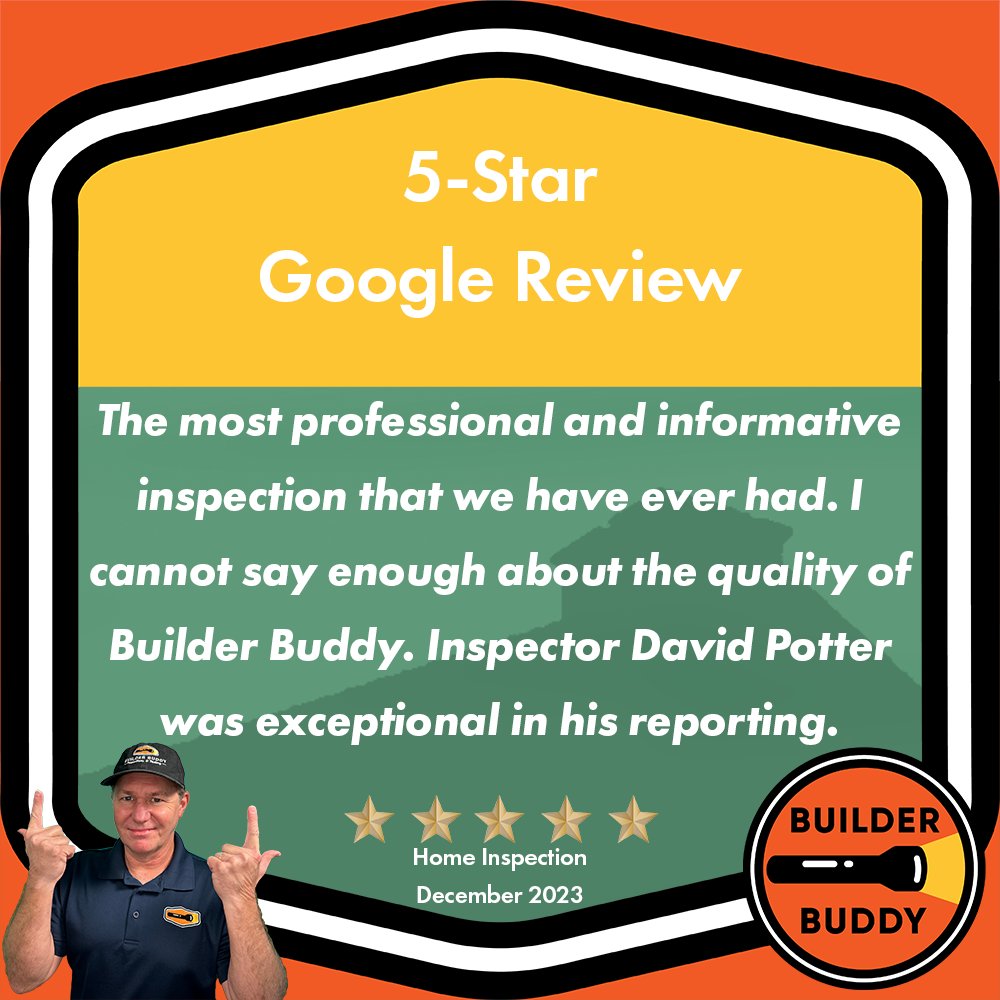 Another day, another five-star review!

 #WNChomeinspection #Ashevillehomeinspection #homeinspection #WNChomeinspector #NChomeinspector #wnchomebuyers #Ashevillehomeinspector #AshevilleNChomeinspector #builderbuddy #homeinspector