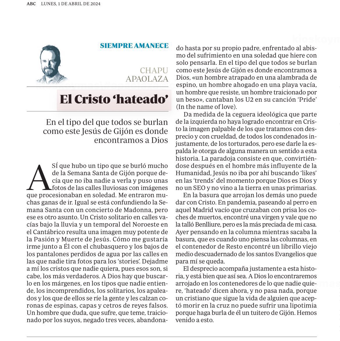 jmolaizola's tweet photo. No se puede decir mejor @ChapuApaolaza https://t.co/JuxpI8Aeli