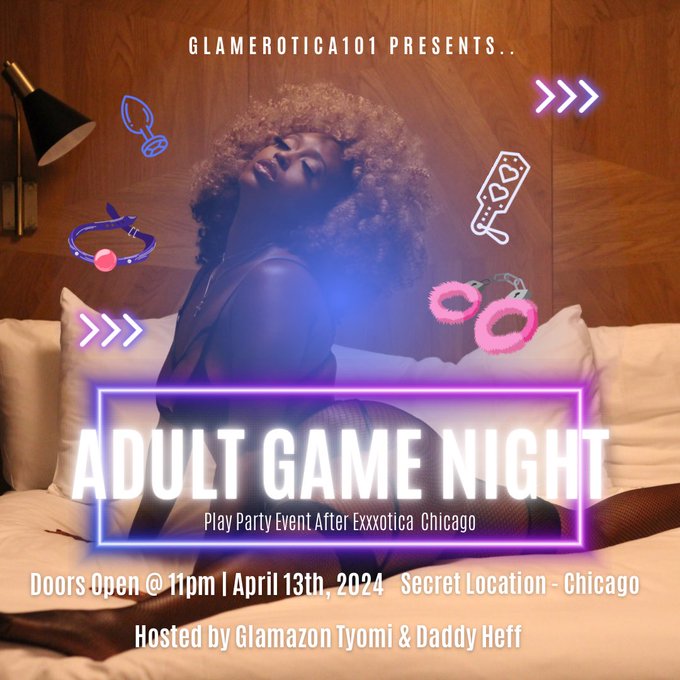 Chicago!! We are playing freaky games and opening up our secret location to consensual play after @EXXXOTICA<a href="/tag/chicagofood"class="tags"><span>#chicagofood</span></a><a href="/tag/iykyk"class="tags"><span>#iykyk</span></a>
