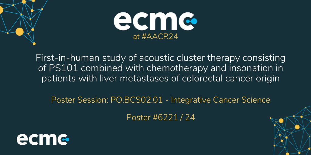 Hear from @udai_banerji (@ICR_London/@royalmarsdenNHS ECMC co-lead) in the poster session at #AACR24 now, presenting data from the study of acoustic cluster therapy with chemotherapy & insonation in colorectal cancer patients. Head over to section 36. 👉 bit.ly/4cuu8wM