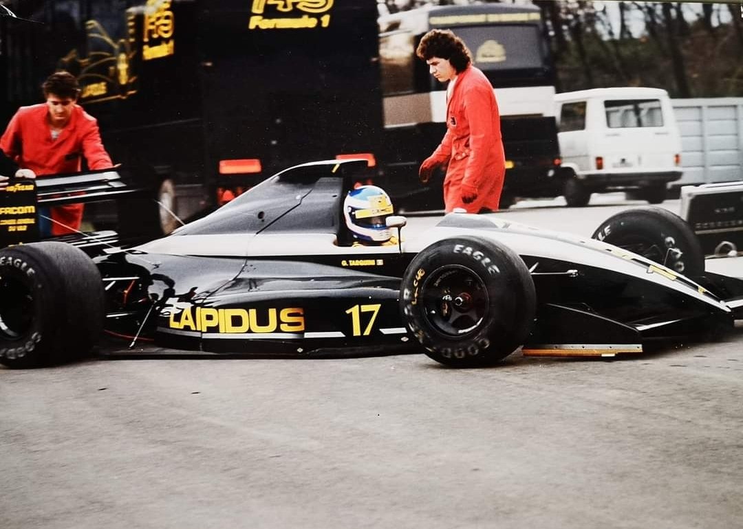 Antonio Tamburini. AGS JH25 Ford Cosworth V8 during a test session at Paul Ricard 1990. #F1