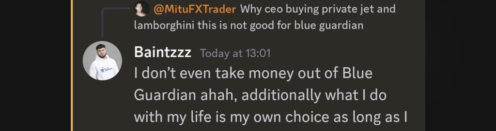 I might have been wrong about Blue Guardian. Appears that the CEO has made nothing from the company. So I was wrong to assume. Hereby my public apology to @BaintzCEO And Blue Guardian @BlueGuardiancom I didn’t know, I am sorry.