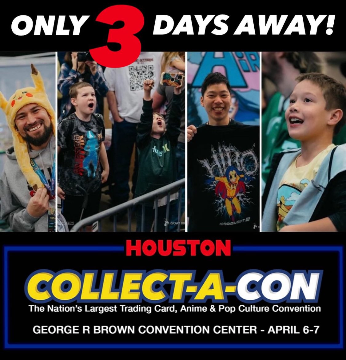 Only 3 Days Away!!!! #houston #collectacon #anime