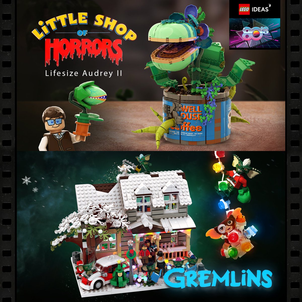 I submitted 2 entries to <a href="/LEGOIdeas/">LEGO® IDEAS</a> '80s-themed challenge. They're based on 2 fave flicks: Gremlins and Little Shop! Fingers crossed that either one makes it to the voting stage and a shot at becoming a real set.😊

Check em here:  bit.ly/littleshoplego
bit.ly/legogremlins