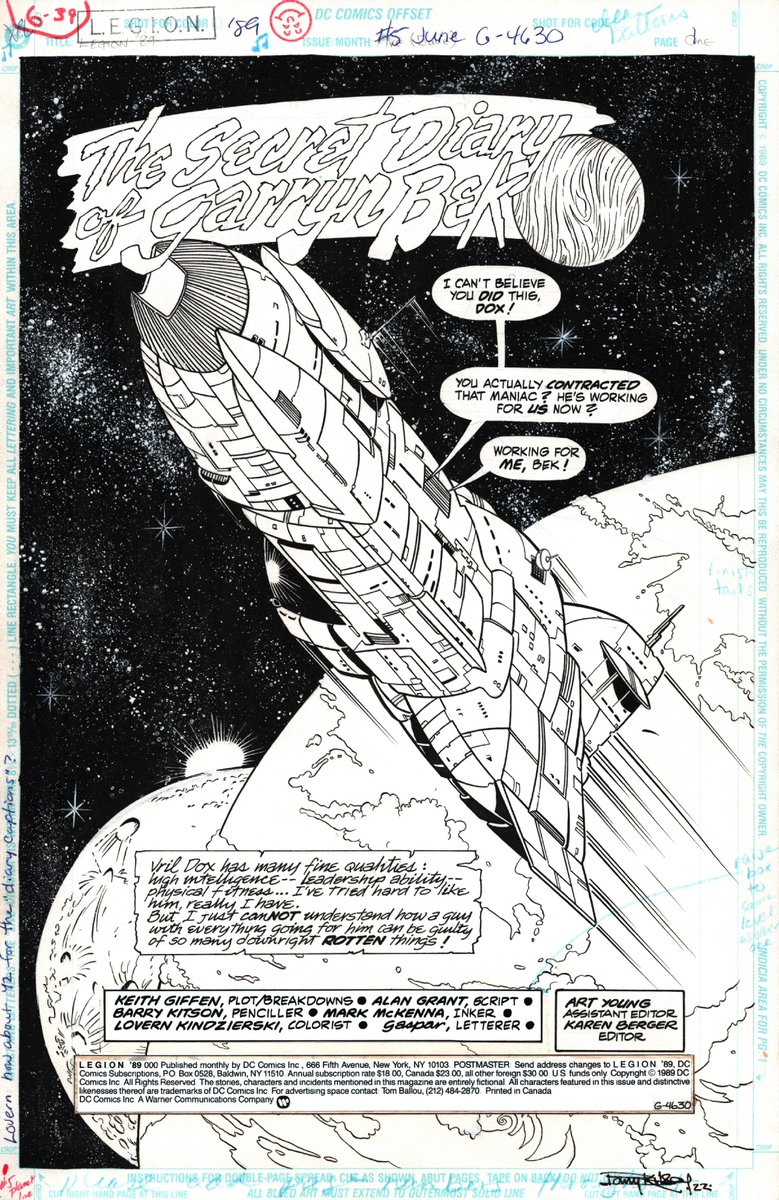 MarkMcKenna419's tweet photo. Just saw a bunch of my really early work on LEGION '89 over Barry Kitson on sale on ComicArtFans. Heres a few scans. #Legion89 #Legion #dccomics #Comicart #originalart #comicartist #Inkart https://t.co/Kbn0DHIaZ8
