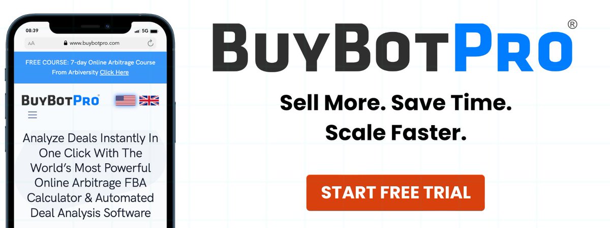 Calling all Amazon sellers! 📢  Want to sell more? Save time? Scale your business faster? We introduce you the all-in-one tool for online arbitrage: BuyBotPro! Start your FREE TRIAL today! 👇 hubs.la/Q02lWPhC0

#Amazon #AmazonSeller #Onlin