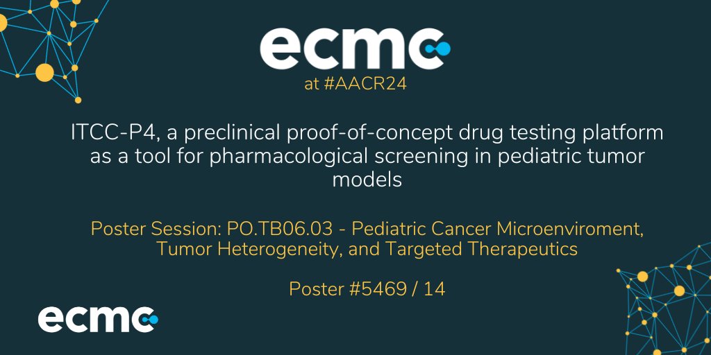 In section 9 at #AACR24, data from ITCC-P4 – a preclinical proof-of-concept drug testing platform as a tool for pharmacological screening in pediatric tumour models is being presented, co-authored by Louis Chesler from @ICR_London paediatric ECMC 👉 bit.ly/4a3YRzm