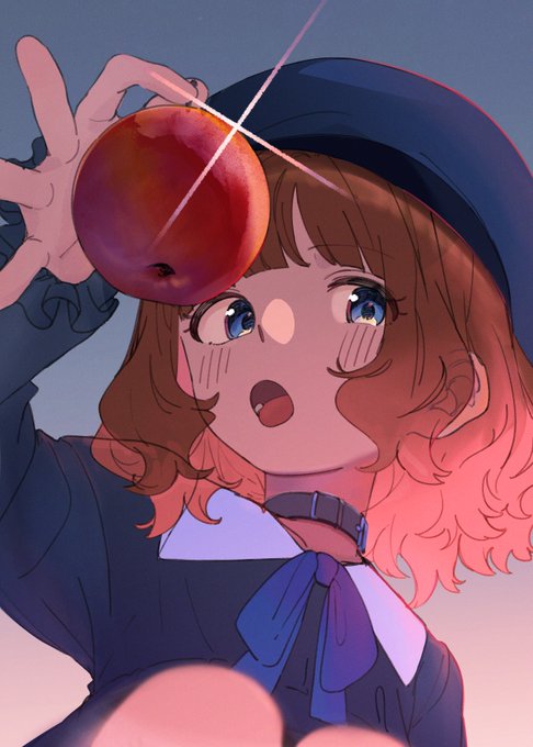 「hat holding fruit」 illustration images(Latest)