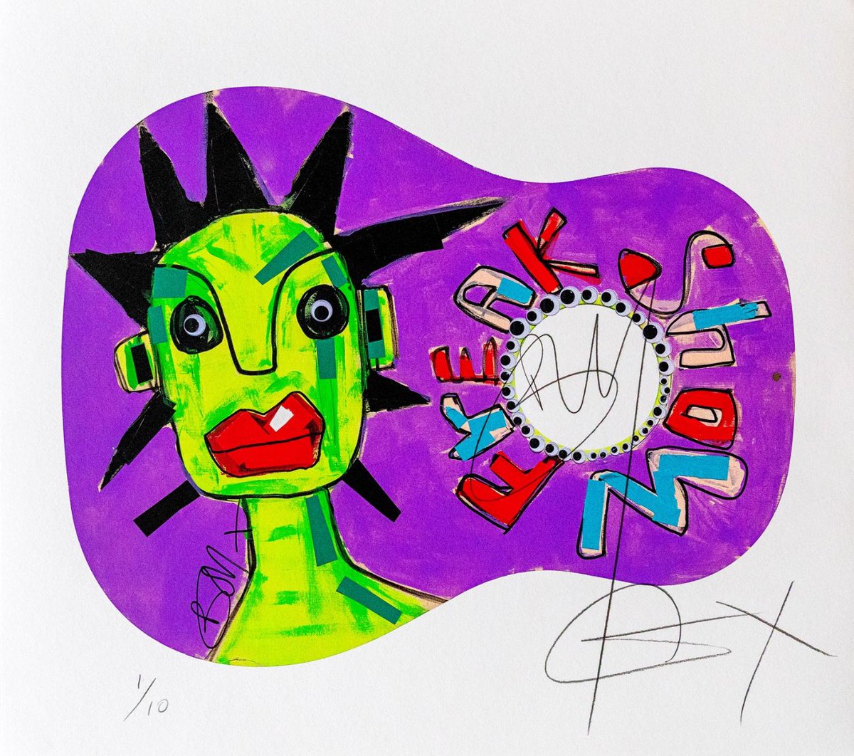 A few more hand-signed limited edition art prints by #BoyGeorge are available again 🩵 ➡️ charitystars.com/product/signed… *Supporting @EazlUK #boygeorge #boygeorgeart #charity