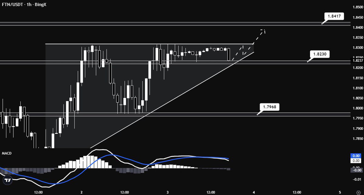FTAofficial_ph's tweet photo. FTN/USDT 1HR TF Possible move
               (Not a Signal)
   ❗️Trade at your own risk❗️

#cryptocurrency #forextrader #Forex #profits #TradingView #forgetradingacademy https://t.co/djXX9GwhU1