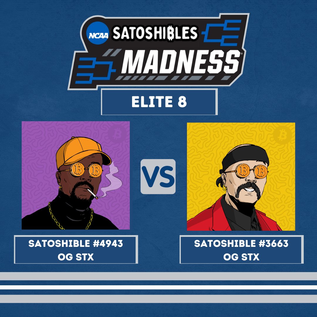 ⚔️Sats Madness Elite 8 - Match #3⚔️

OG STX #4943 vs OG STX #3663

⬇️Vote Down Below⬇️