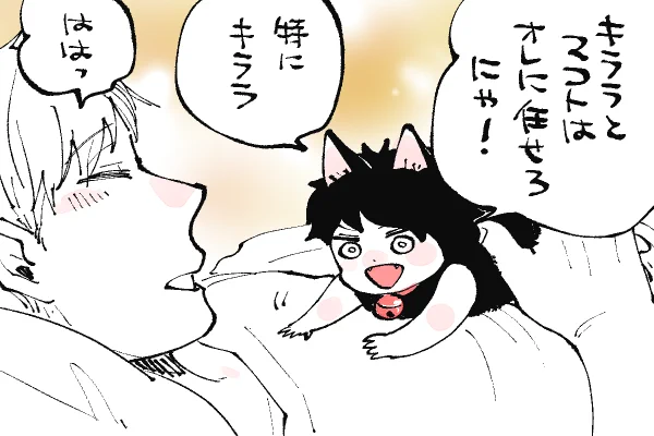 🐱キラキラにゃんこ生活
その頃の土佐山田くん&キララ🛏️ 