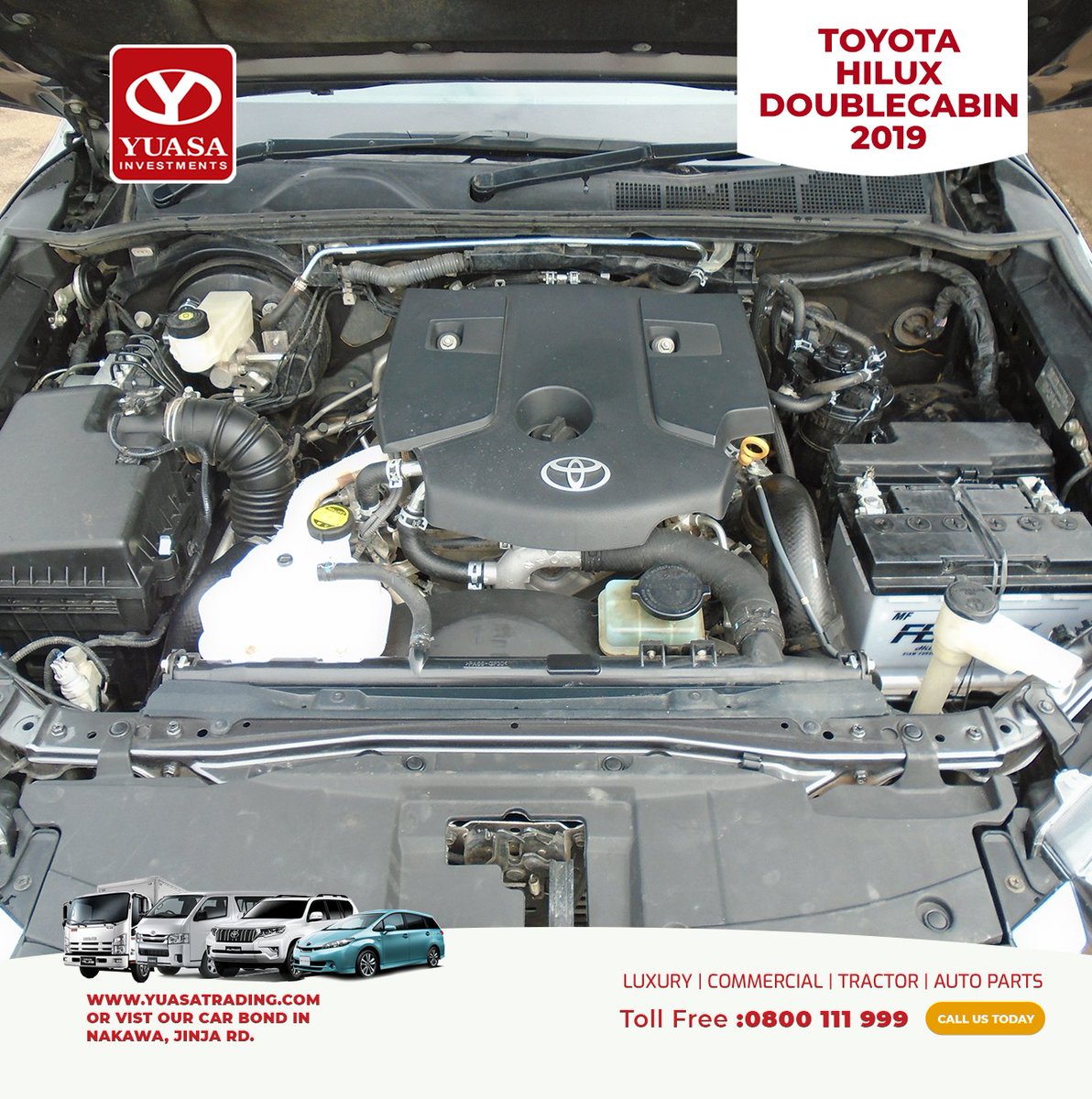 yuasatrading's tweet photo. MORE THAN JUST CARS, WE ARE YOUR KEY TO VALUE!
Call us at 0800 111 999 to seize this opportunity or schedule your test drive today! Visit our Nakawa showroom and let your ideal wheels steal the spotlight!
#YuasaLtdUg #EasterDrive #april #trendingreelsvideo #cars #DriveYourDream https://t.co/tYIF4aTmBE