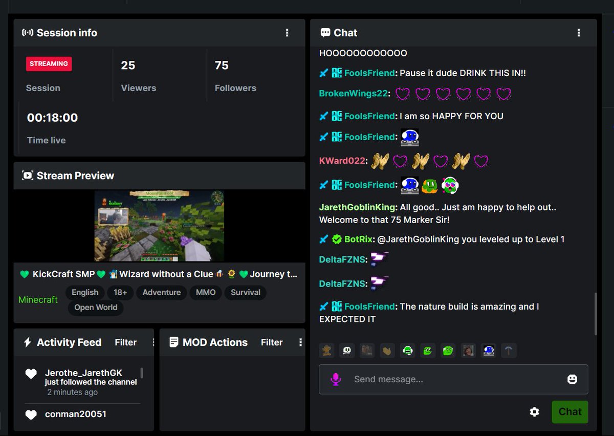MountainFoolTV's tweet photo. Got affiliate on @kick  last night, next stop verified 🧙‍♂️🌻🌿🍄
#PickKick #smallstreamer #KickStreamer https://t.co/LiqI3IEI7D