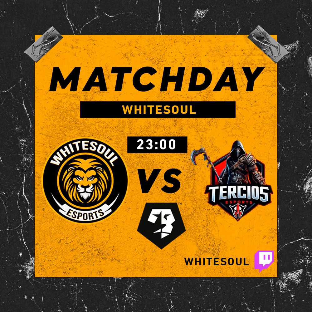WhiteSouleSport's tweet photo. 🎮 MATCH DAY 🎮

🏆 @VFOspain
📝 Jornada 2
🕚 23:00
🆚 @terciosesports 

#GoWhiteSoul🦁 https://t.co/ZvhPnjZqzt