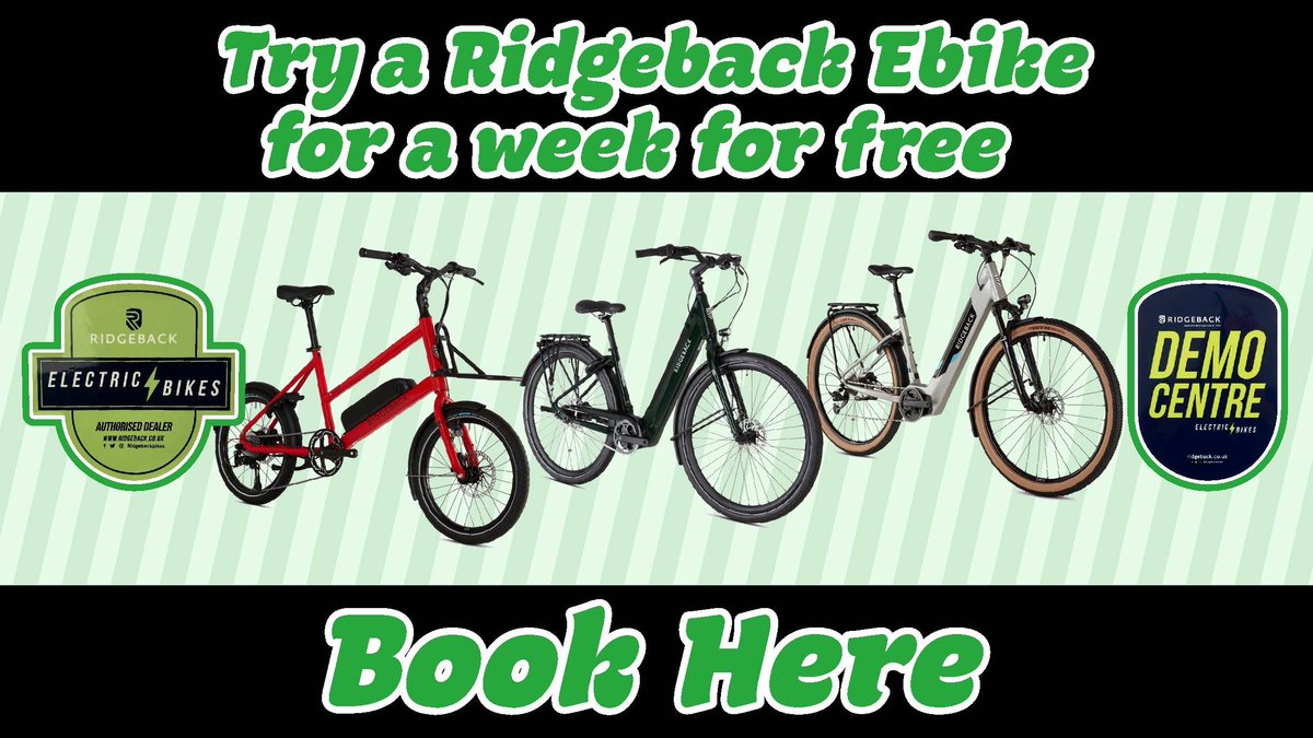 Green Park Bike Station. Test ride a Ridgeback Ebike for 5 days for free, powerful motors will conquer Bath's most daunting hills with ease, with integrated lights, solid aluminium mudguards and rack adds style to your ride.