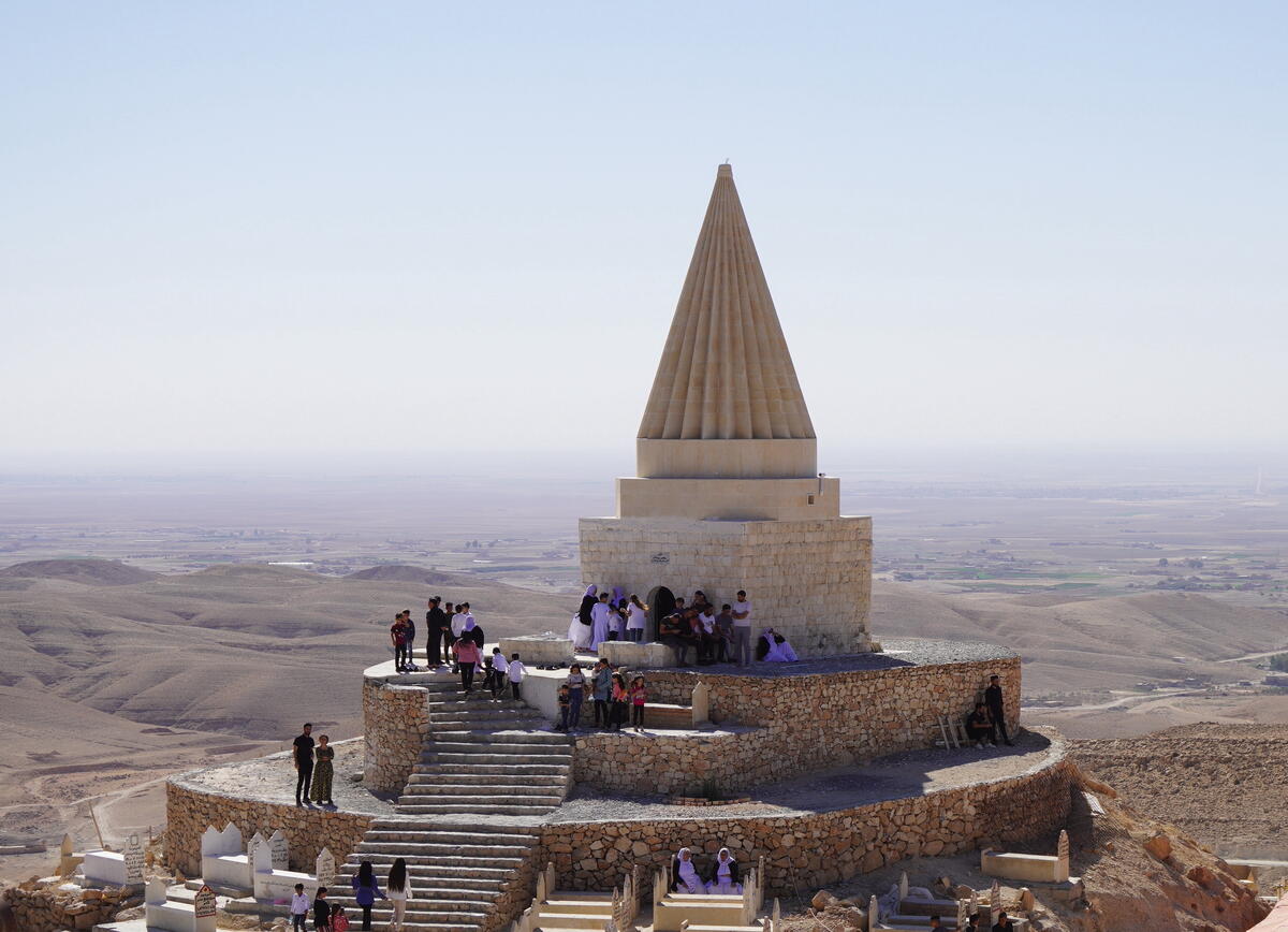 For Yazidi New Year, we’re celebrating the rebirth of Iraq’s Mam Rashan Shrine, which was destroyed by ISIS in 2014. The reconstructed building is a symbol of hope and renewal—fitting for the start of a new year. wmf.org/project/mam-ra…