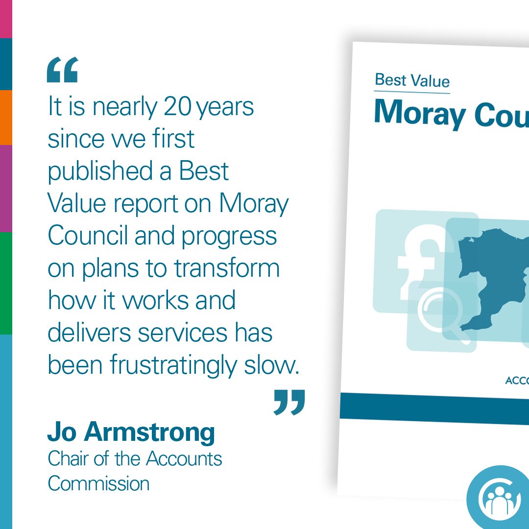 In our new report, we find that @MorayCouncil’s plans to change the way it works must be implemented more quickly. To achieve this, it must address staffing issues. Read the report here: bit.ly/Moray_Council_…