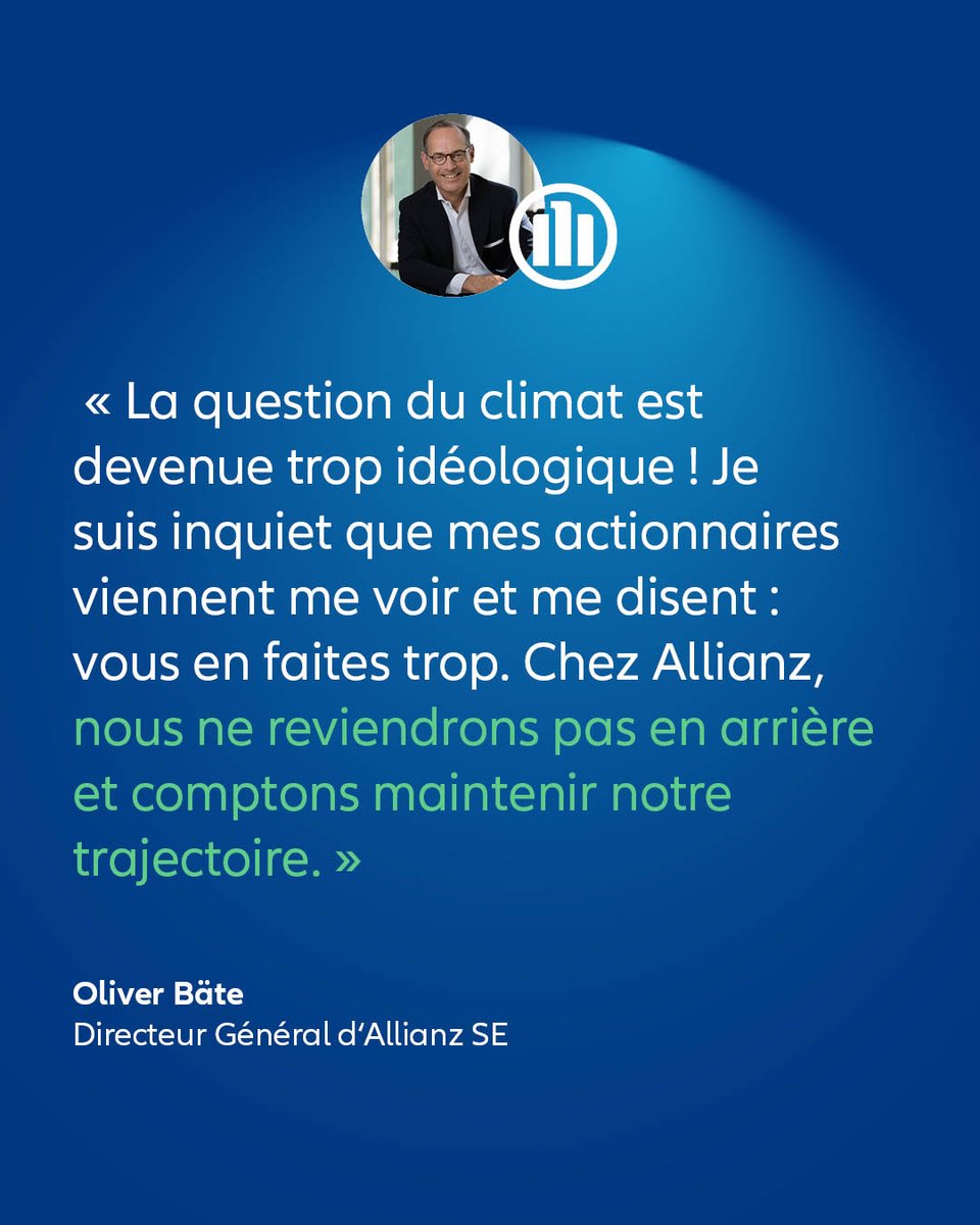Dans une interview aux Echos, @OliverBäte, directeur général d'<a href="/Allianz/">Allianz</a> SE, alerte sur l'incapacité d'assurer les risques climatiques sans changement de nos modes de vie, et souligne que l'Allemagne doit rétablir son économie pour soutenir l'Europe.

👉bit.ly/3J2nxfO