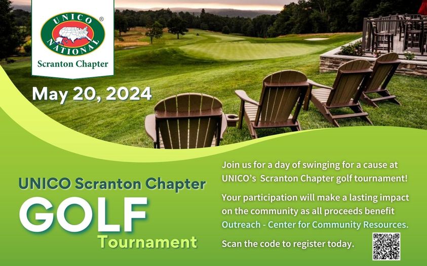 We are excited for a day of GOLF on May 20th at the Elmhurst Country Club with the UNICO Scranton Chapter! Dust off your clubs and register today! #community #partners #FamilyPrograms #supportiveservices #outreachcenterforcommunityresources #outreachworks #unico @unicoscranton