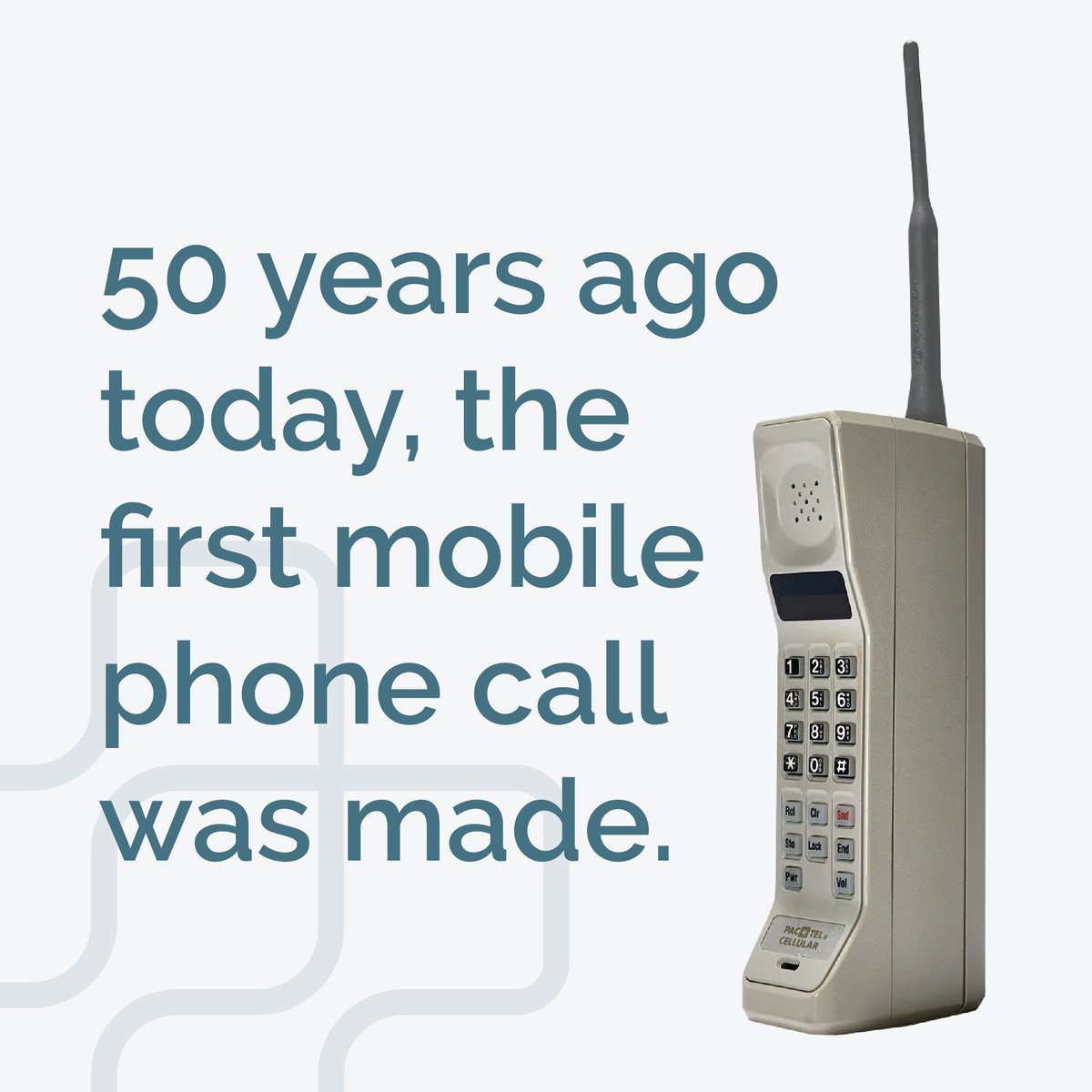 📞🌆 Rewind to April 3, 1973 - Marty Cooper's groundbreaking mobile call starts it all. Who did you first call up?

Drop your 'hello' story in the comments below.

#TechMilestone #MobileJourney #FirstCallStories #CellularSolutions