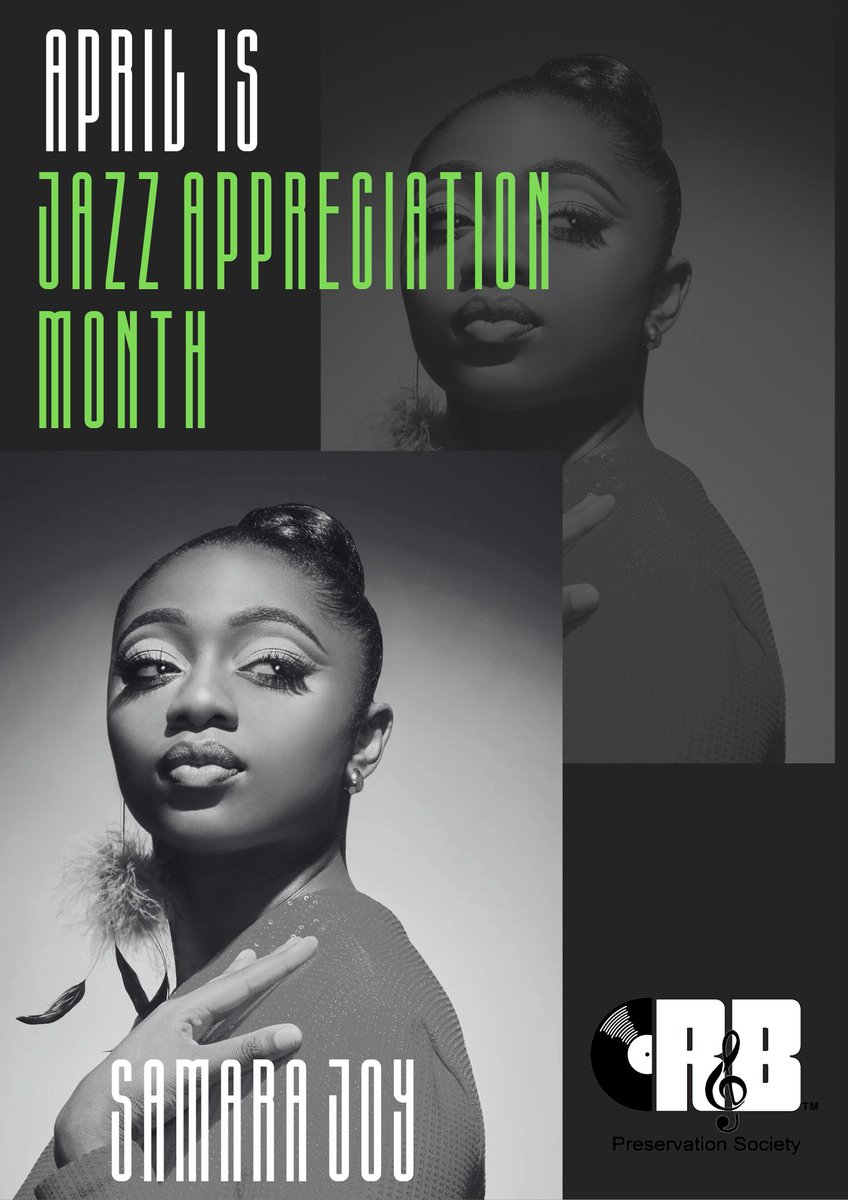 RBPS Celebrates Jazz Appreciation Month! @SamaraJoy99
#rbpsoc #blackmusicpreservationists #preserveblackmusic #BlackMusicCulture365TM #JazzAppreciationMonth