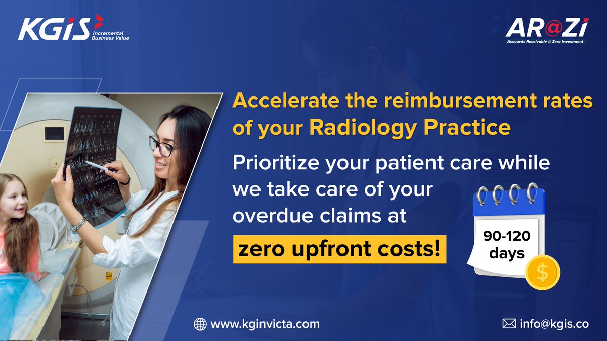 In today's fast-paced healthcare environment, radiologists face a double challenge: delivering exceptional patient care while ensuring financial stability. 

Visit kginvicta.com

#radiologychallenges #improvedcashflow #zeroupfrontrcost #codingerrors #KGIS