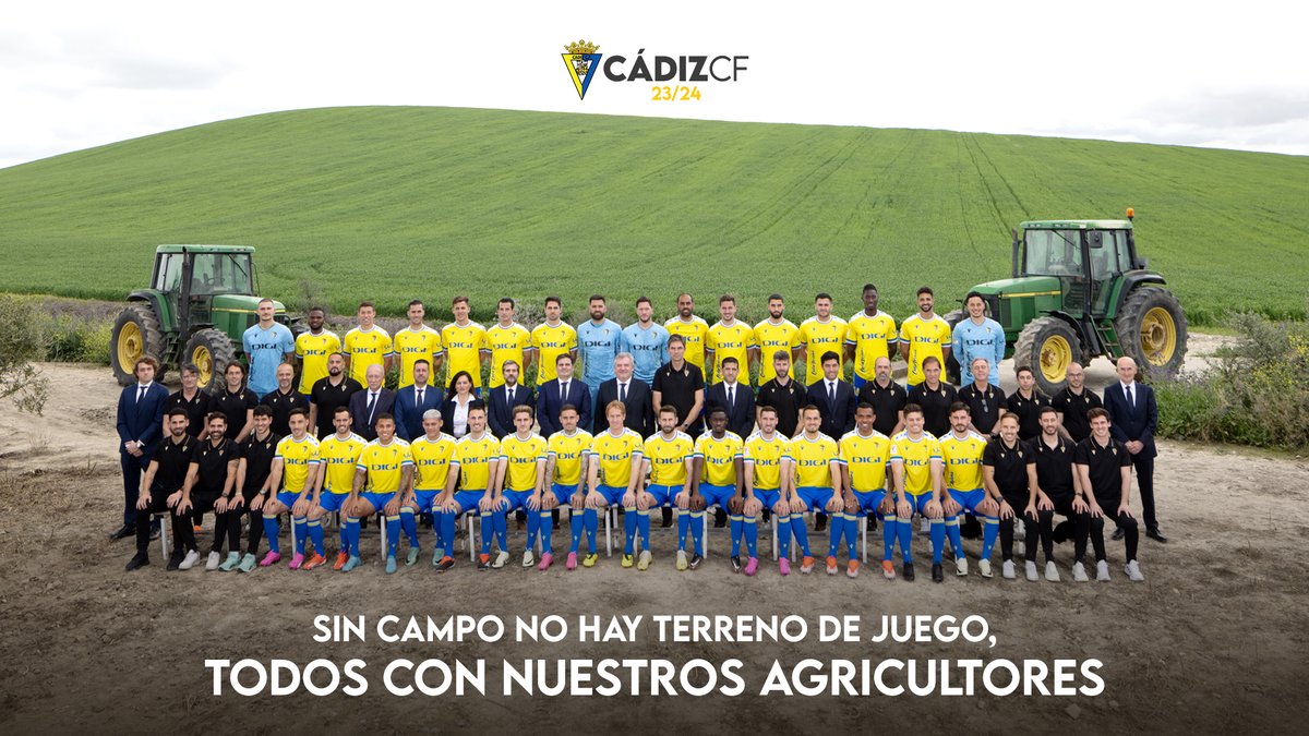 💛 Sin campo no hay terreno de juego, todos con nuestros agricultores 📸 #CádizCF 23/24