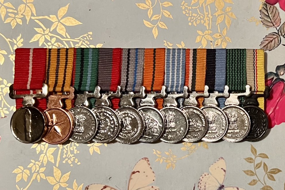 This is ME as a soldier (life of An Army officer in colours in India Army). My life is hidden in these medals. First two are hard earned - SENA MEDAL and VISHIST SEVA MEDAL. Each one tells the life’s learning experience to make you feel proud. #RashtraDharma in colours. @adgpi