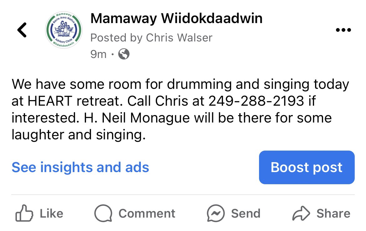 Keep warm by the fire, 1-3pm today!
#musicasmedicine #laughter #connection Call Chris to get the details