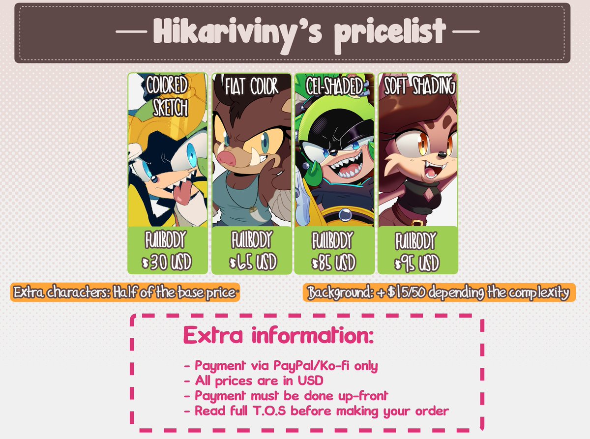 🌱C*mmissions for April open!

4 slots available!  

These will be added to my current queue (Which I'm still working on)

You can find a few more option on  K0-fi!🌻