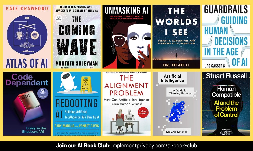 📚If you are overwhelmed by the amount of AI-related information, these are some of the most interesting books on the topic published in the last few years: ➵ Atlas of AI, by @katecrawford ➵ The Coming Wave, by @mustafasuleyman & @michaelbhaskar ➵ Unmasking AI, by @jovialjoy…