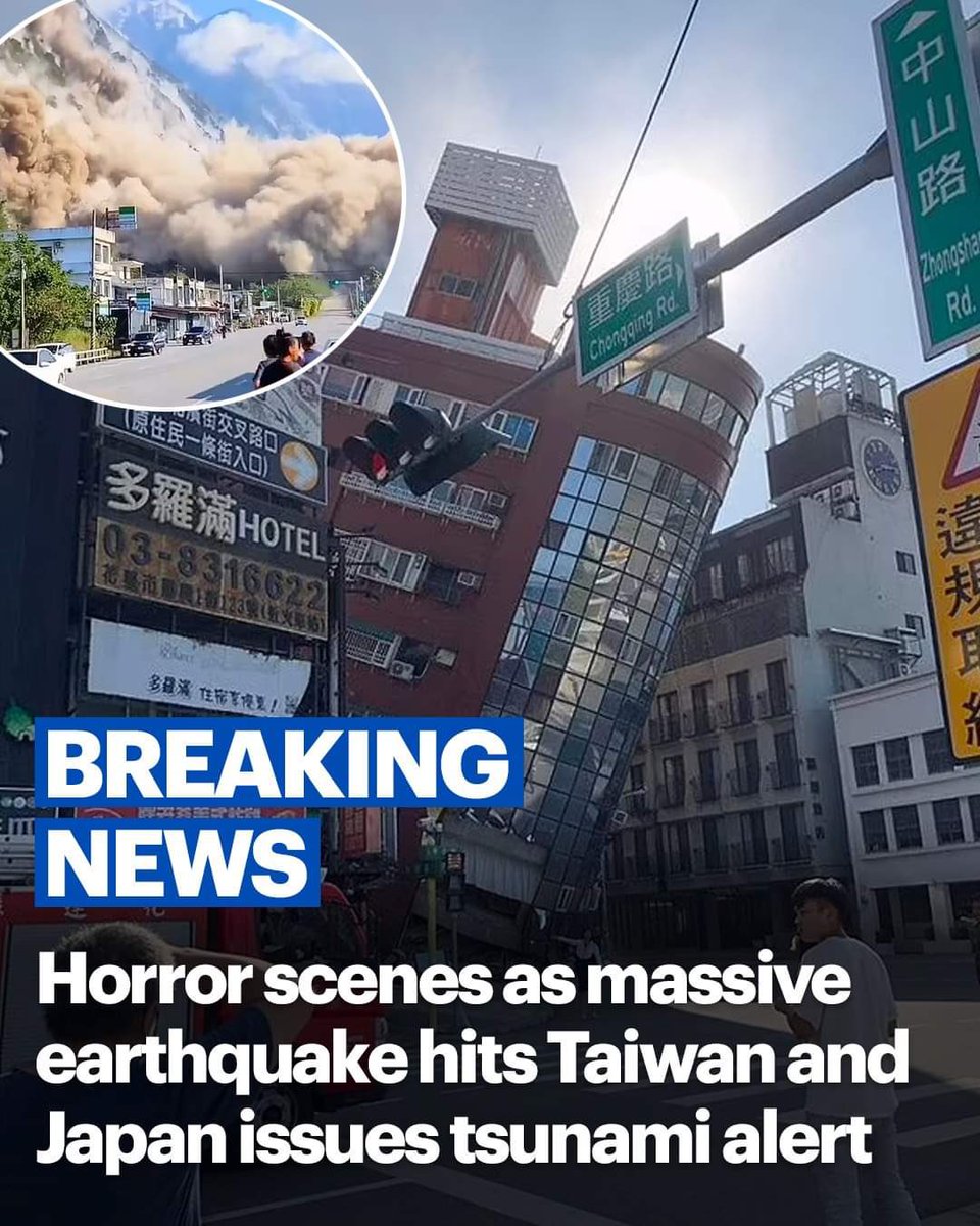 Joe_rotich's tweet photo. Dreadful fulfillment of the prophecy of earthquake coming to strike Taiwan! These are the signs of the coming of the Messiah

https://t.co/RR77UIMGc0

#EndTimeProphecyFulfilled https://t.co/XJjvQaSbB9