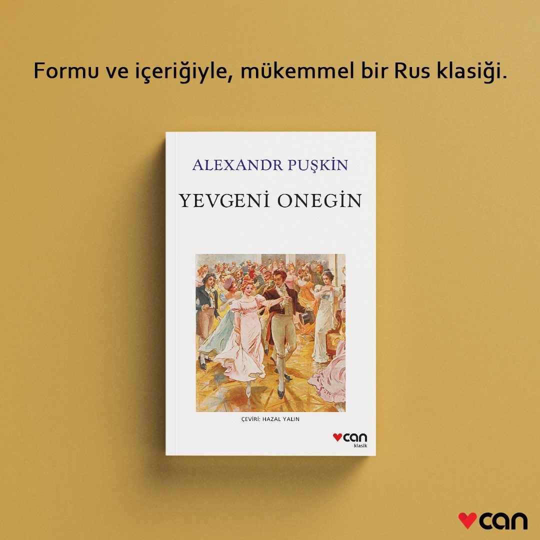 Arkasından gelecek sayısız romanın esini, şiir-roman formundaki “Yevgeni Onegin”, karakterleri ve olay örgüsü yardımıyla Rus yaşamını ve Puşkin’in yaşam görüşlerini mükemmel bir akıcılık ve ustalıkla anlatır. Göz atmak isteyenler için canyayinlari.com’da. #CanKlasik…