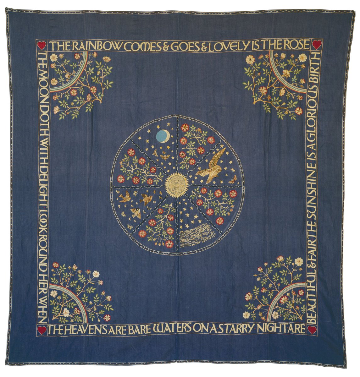 Bham Museums Images (@bmagimages) on Twitter photo You'll find a rainbow at each corner of Mary Newill's embroidered bed cover, 1902. I've enjoyed seeing this in real life for the first time on display in the #VictorianRadicals exhibition <a href="/BM_AG/">Birmingham Museum and Art Gallery</a>. A digital copy is nice but nothing beats the real thing! #FindARainbowDay You'll find a rainbow at each corner of Mary Newill's embroidered bed cover, 1902. I've enjoyed seeing this in real life for the first time on display in the #VictorianRadicals exhibition <a href="/BM_AG/">Birmingham Museum and Art Gallery</a>. A digital copy is nice but nothing beats the real thing! #FindARainbowDay
