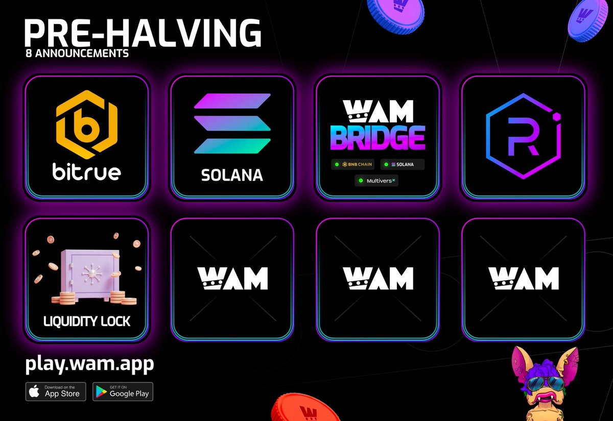 🚨 'Pre-Halving Campaign' 🔒We've taken a bold step by locking our liquidity for an extraordinary 100 years! 🌟 This Commitment guarantees stability for generations to come. #halving $WAM #cryptogaming