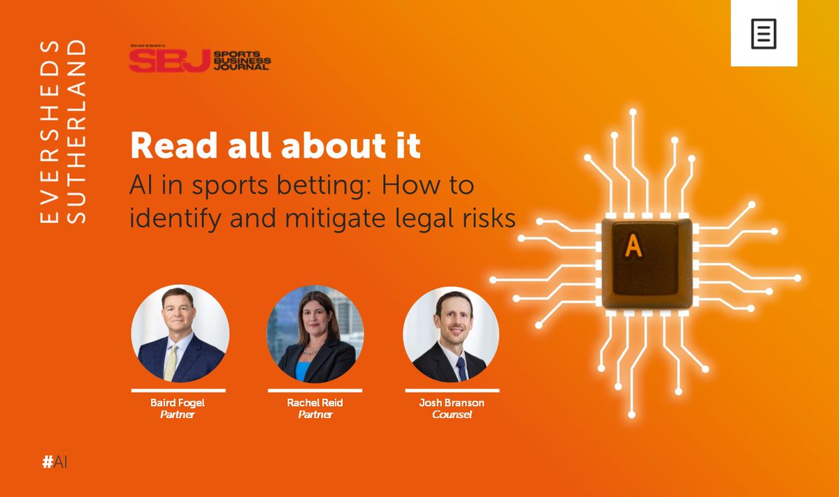 In this @SBJ article, Baird Fogel, Rachel Reid and Josh Branson delve into the intersection of #AI and sports betting. Read now: sportsbusinessjournal.com/Articles/2024/…