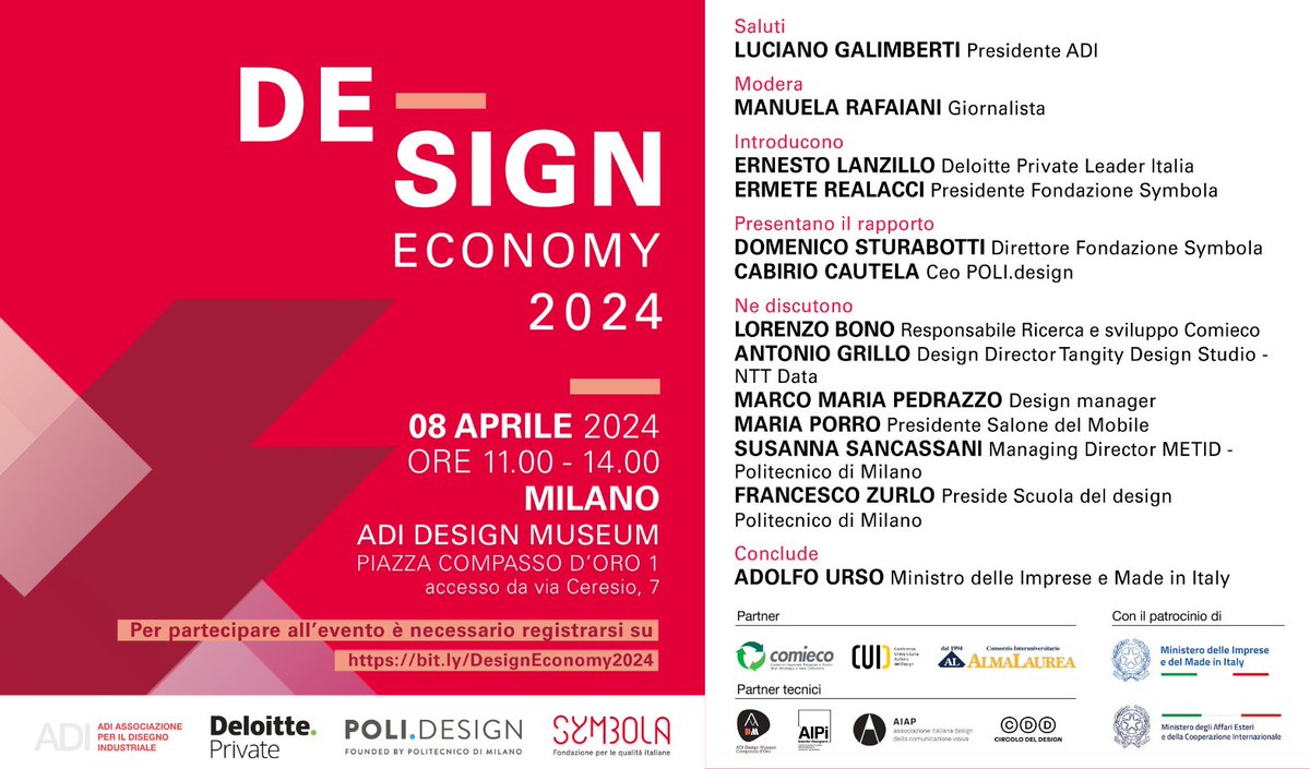 La bellezza è ecologica e il design è un suo profeta. #designeconomy @SymbolaFondazio @POLI_design @ADIassodesign @DeloitteItalia @MuseumAdi @comieco @AlmaLaurea @Aiap_ita @aipi @CdD_torino #AIPI #CUID @mimit_gov @ItalyMFA