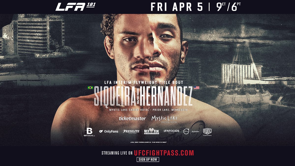 This Friday, @LFAfighting stages its 3rd event in 13 days when #LFA181 goes down @mysticlake resort and casino in Minnesota. Here's a preview of the stacked card! youtube.com/watch?v=5XzFYw…