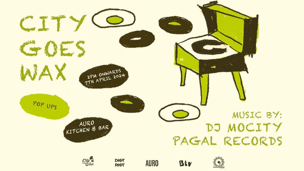 This Sunday hosting a citygoeswax session at Auro Kitchen &amp; Bar in New Delhi. 2pm till 10pm. lot of new vinyl getting played for the first time. Free Entry. Spread the word. you can also tune into some city goes vinyl mix archives right here: mixcloud.com/DJMoCity/playl…