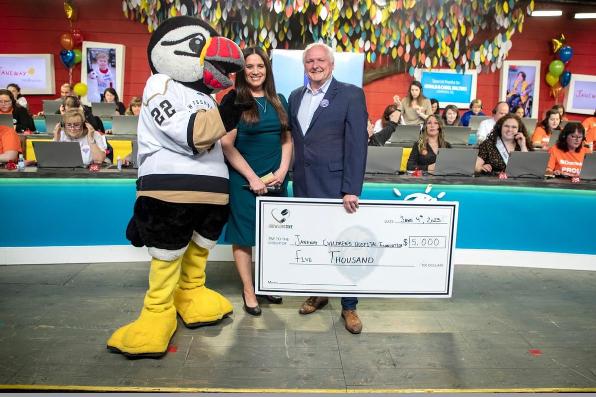 The <a href="/NLGrowlers/">Newfoundland Growlers</a> have been a huge part of our Janeway Family for the last 6 years, doing all they can as an organization to make childhood illness a little easier for the kids of NL. 

We think what Janeway Kids enjoyed the most though, was the players visiting the hospital,  1/