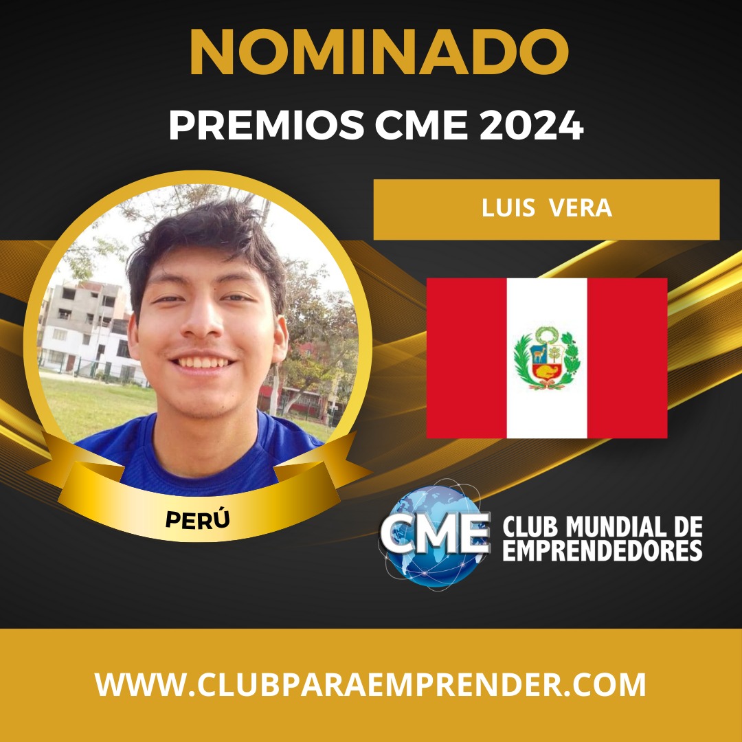 LuisitooVeraa's tweet photo. ☑️ NOMINADO PREMIOS CME 2024 🏆

Hola chicos como están! 😄 Quiero compartirles que me Nominaron a los Premios CME (Club Mundial de Emprendedores) 2024, estoy muy feliz y agradecido de poder representar al Perú a mis 21 años 🇵🇪 en este concurso internacional, (Parte 1/5) https://t.co/6GZBHLEfH0